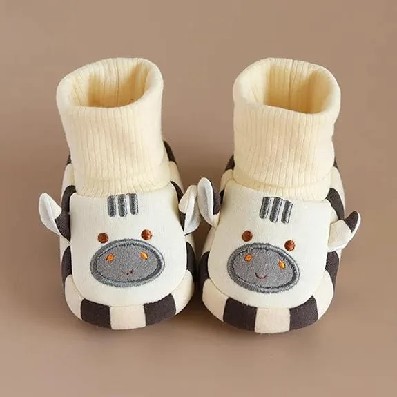 Baby Winter Warm Soft Sole Socks Shoes – Cute Cartoon Design