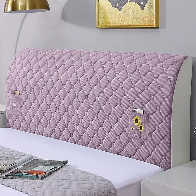Soft Quilted Headboard Protector Cover