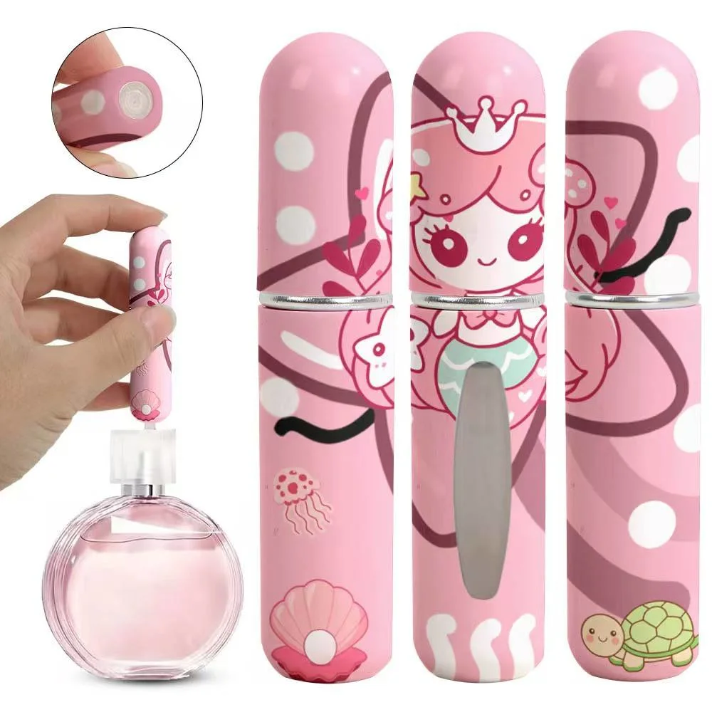 Cute Cartoon Mini Refillable Perfume Spray Bottle – Portable Travel Atomizer